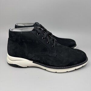 Florsheim Shoes Mens Size 8 Medium Black Leather Comfortech Chukka Casual Boots